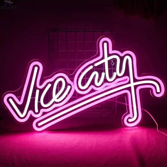 GTA Vice City Neon Sign - LED Gaming Sign Neon Sign