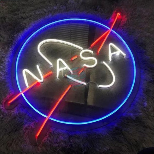 NASA Neon Sign - Light Up Signs For Bedroom Neon Sign