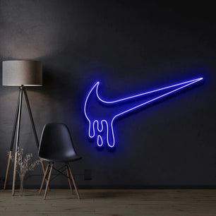 Nike LED Sign - Nike Drip Light Up Sign Blue Neon Sign