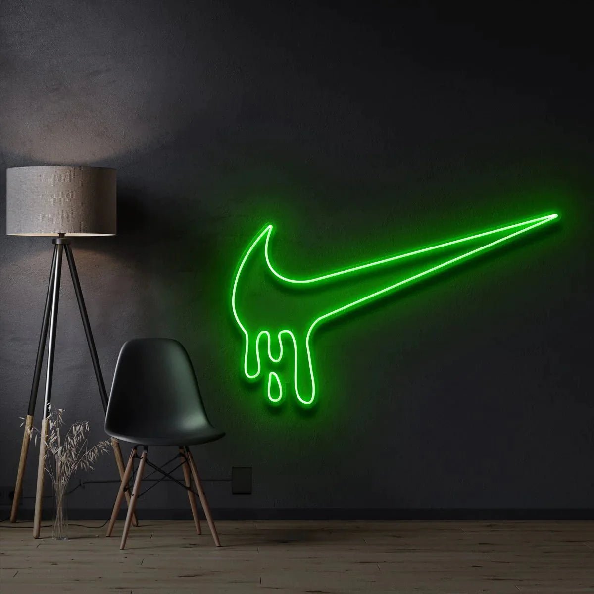 Nike LED Sign - Nike Drip Light Up Sign Green Neon Sign