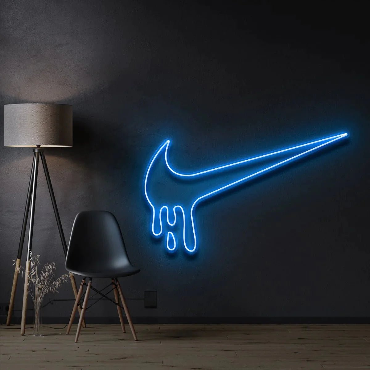 Nike LED Sign - Nike Drip Light Up Sign Ice Blue Neon Sign