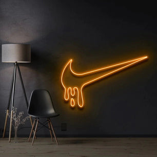Nike LED Sign - Nike Drip Light Up Sign Orange Neon Sign