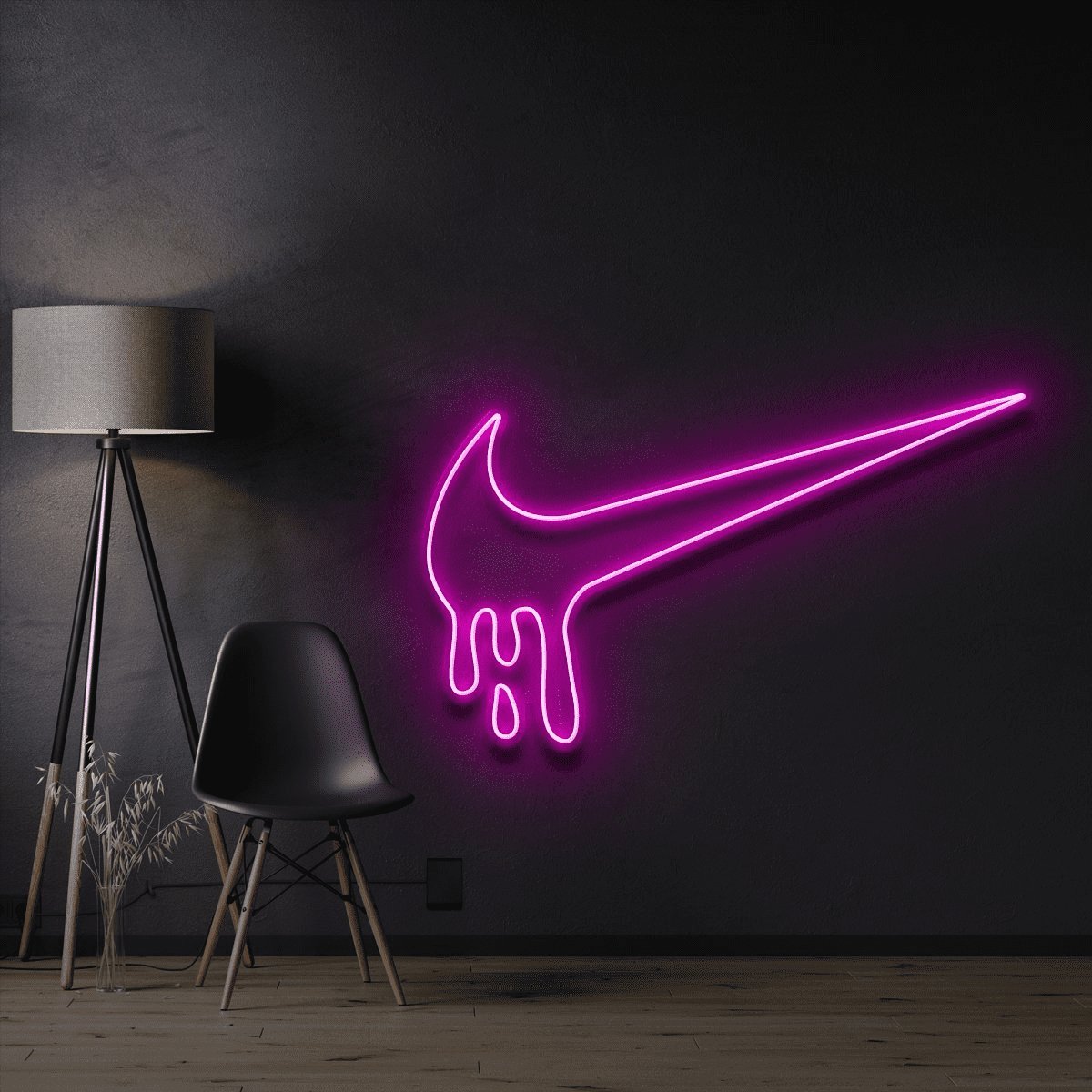 Nike LED Sign - Nike Drip Light Up Sign Pink Neon Sign
