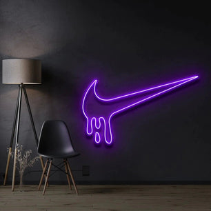 Nike LED Sign - Nike Drip Light Up Sign Purple Neon Sign