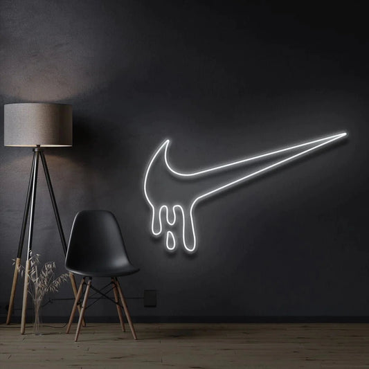 Nike LED Sign - Nike Drip Light Up Sign White Neon Sign