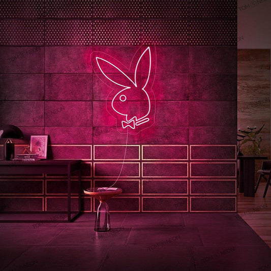 Playboy Bunny Led Sign - Led Bedroom Sign Pink Neon Sign