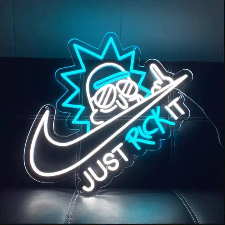 Rick And Morty Neon Sign - Just Rick It Neon Sign