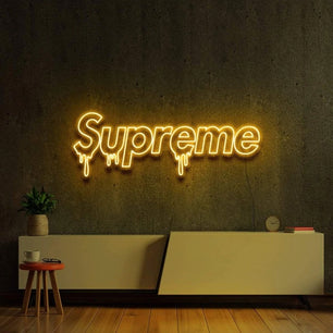Supreme Neon Sign - Cool Neon Signs For Bedroom Yellow Neon Sign