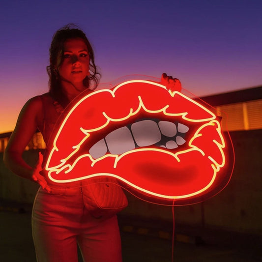 Taste Of Your Lips Neon Sign - LED Lips Sign Neon Sign