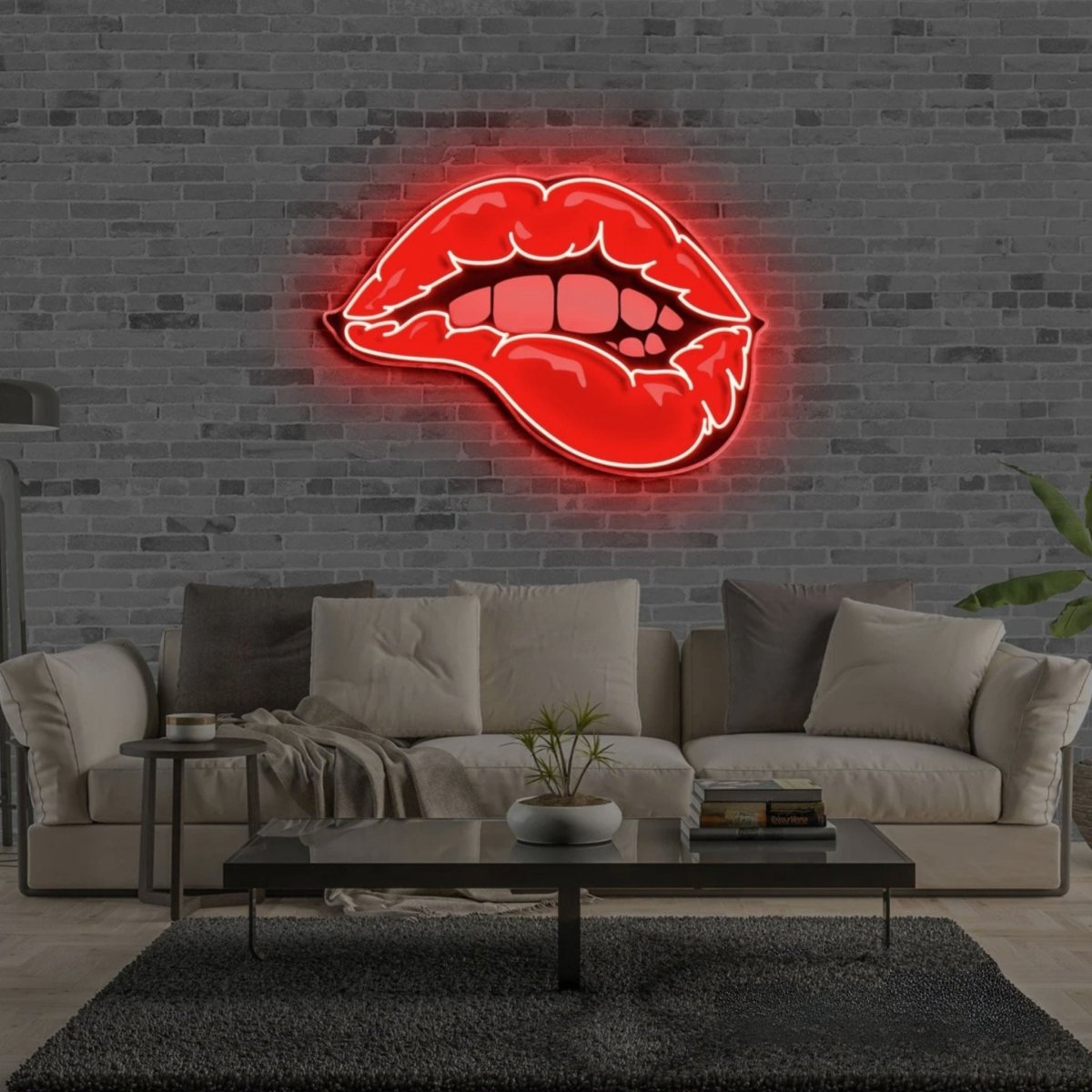 Taste Of Your Lips Neon Sign - LED Lips Sign Neon Sign