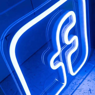Facebook Logo Neon Sign - Iconic Neon Signs Neon Sign